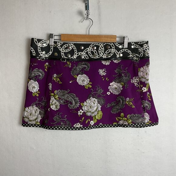 Zand Amsterdam Adjustable Reversible Wrap Skirt Floral Paisley One Size - Picture 3 of 13